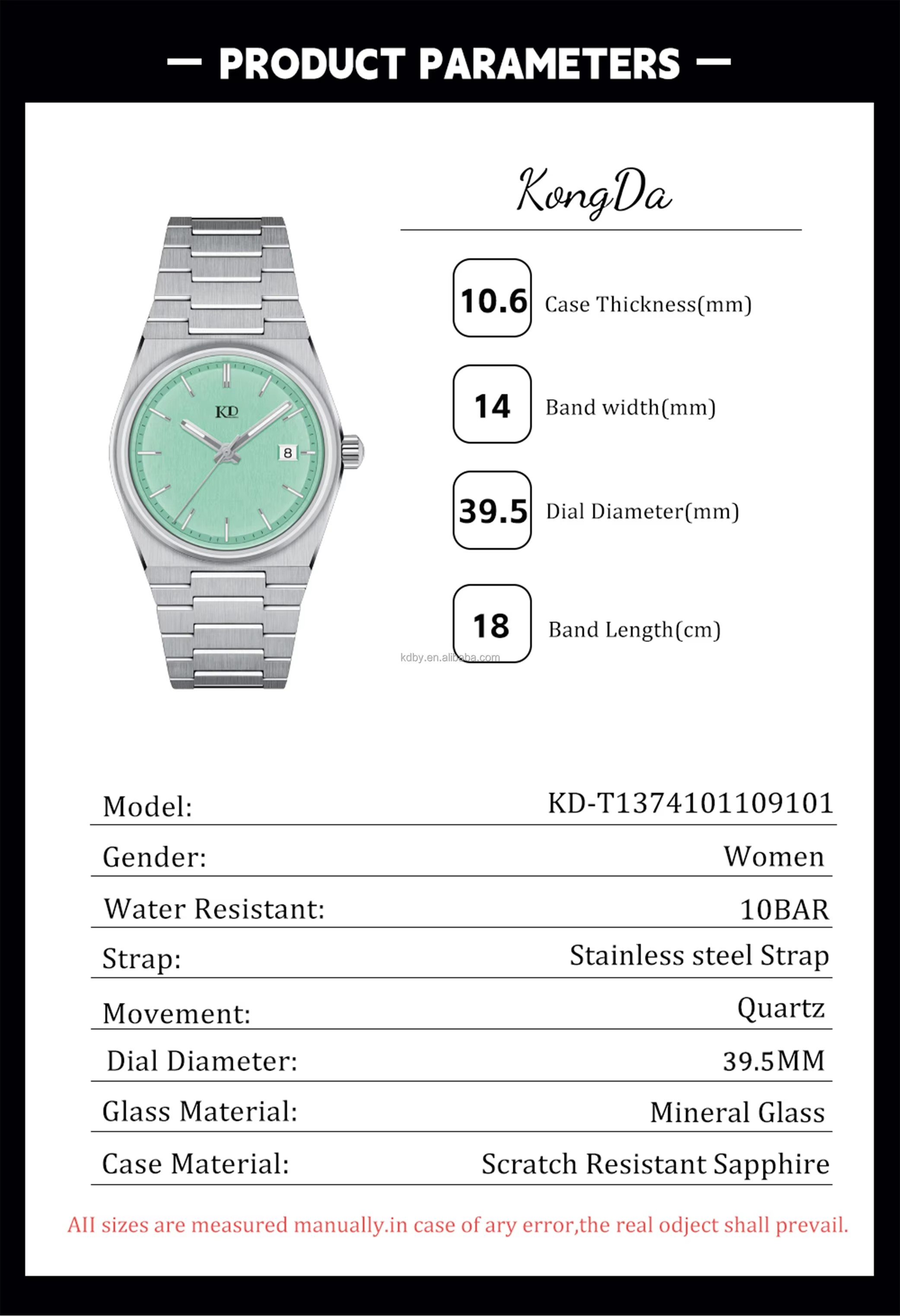 High-Quality OEM Women's Stainless Steel Quartz Watches (3)