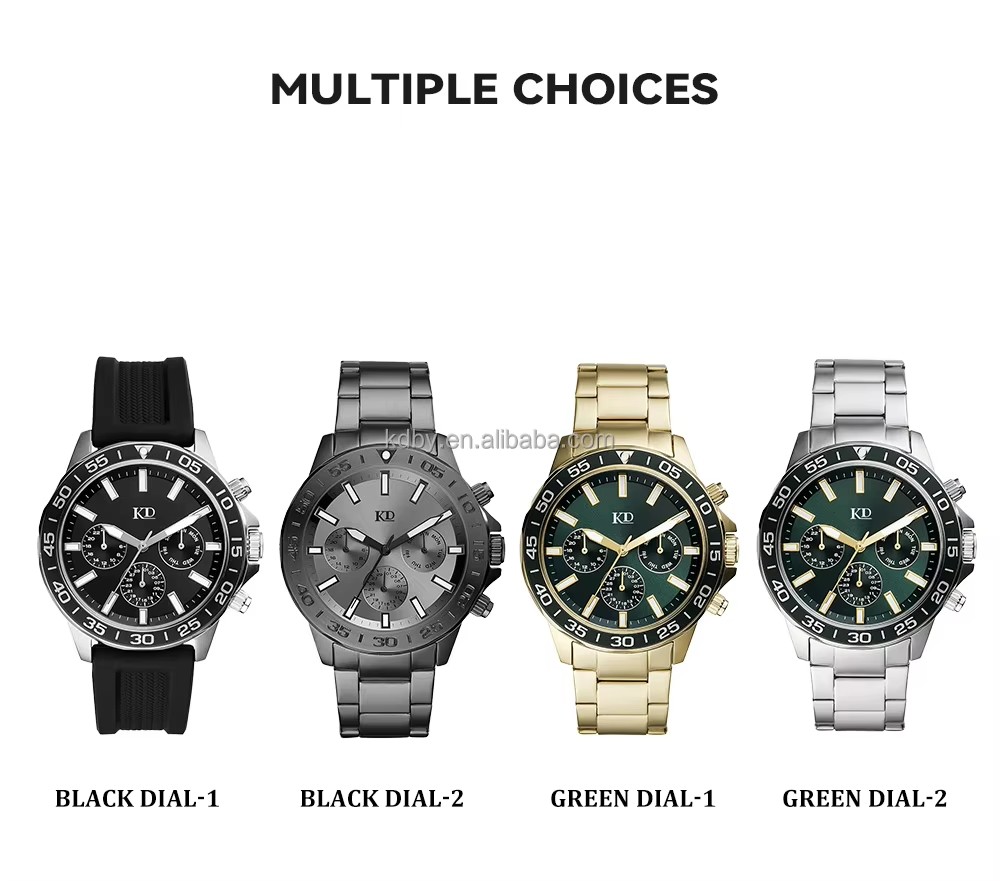 Luxury Men's Quartz Watch High Quality Stainless Steel Band (3)