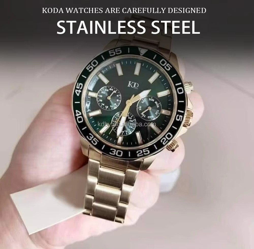 Luxury Men's Quartz Watch High Quality Stainless Steel Band (5)