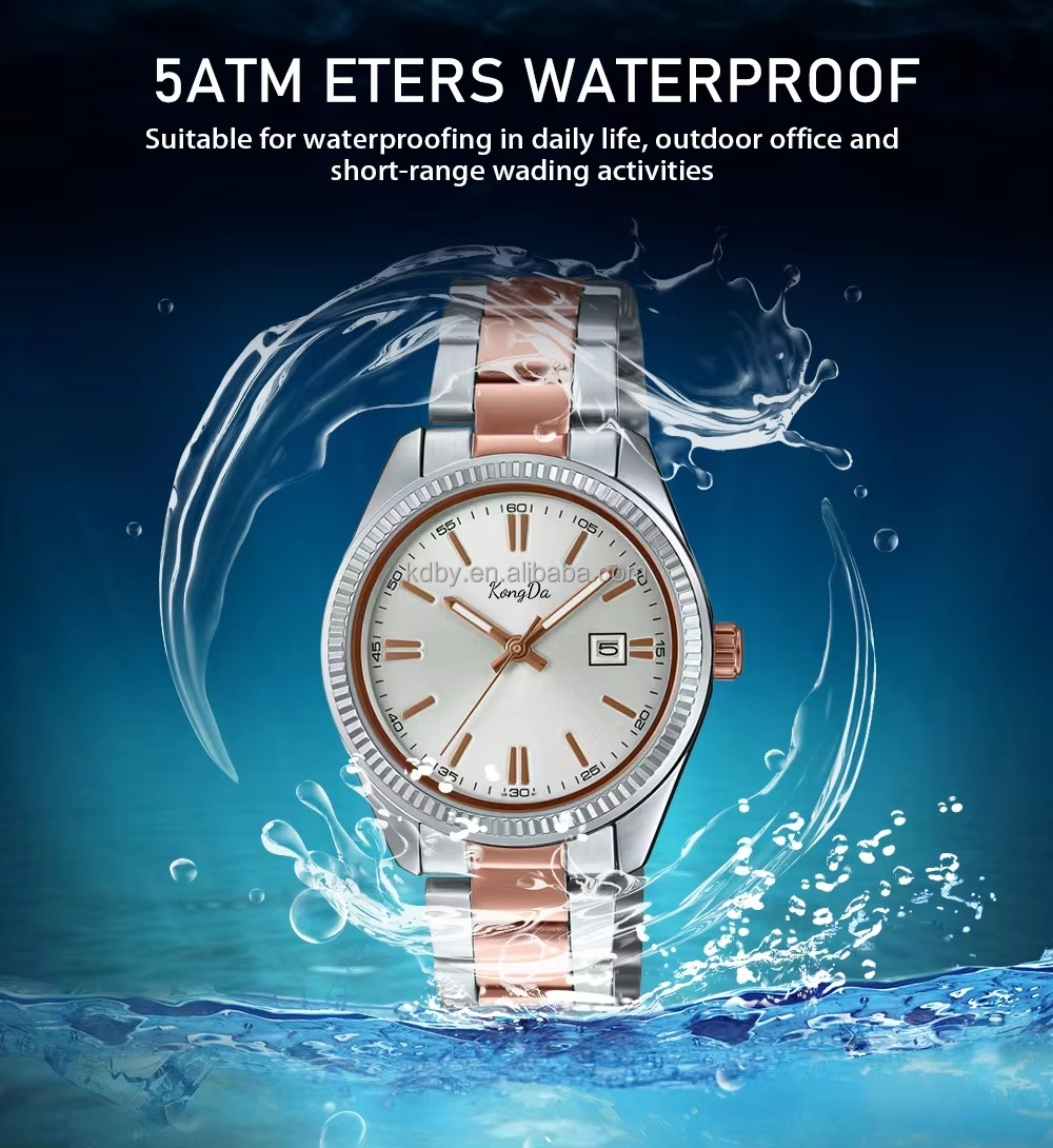 Luxury Silver Stainless Steel Band Women's Quartz Watches (3)