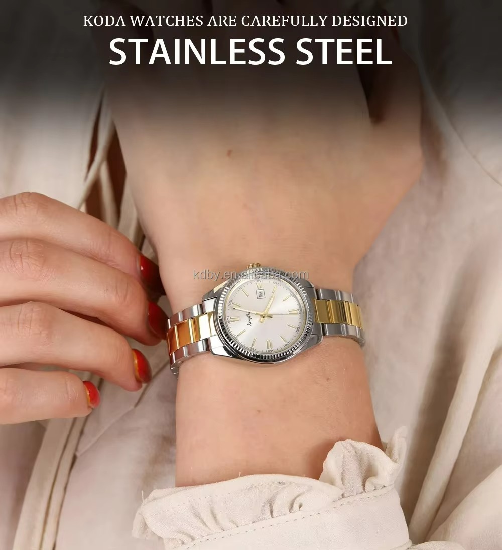 Luxury Silver Stainless Steel Band Women's Quartz Watches (4)