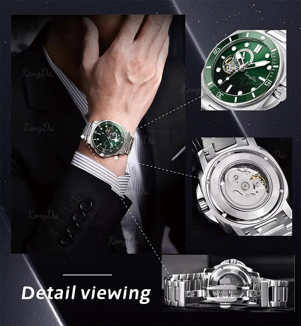 Men's Sports Wrist Watch-Automatic Mechanical with Luminous Dial (3)