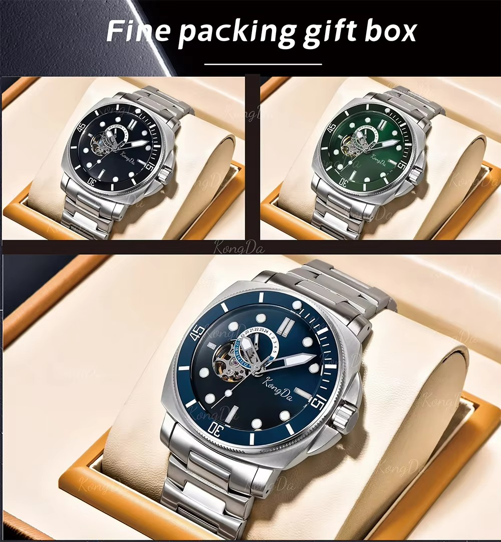 Men's Sports Wrist Watch-Automatic Mechanical with Luminous Dial (5)