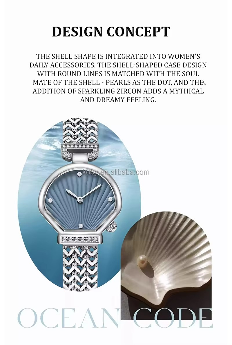 New Vintage Luxury Shell Shape Wristwatch (2)