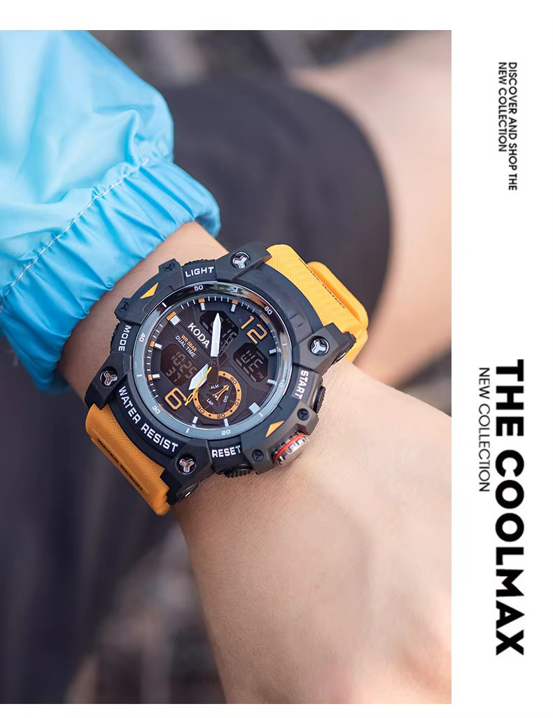 Quartz Wristwatches Sport Waterproof Alarm Clock  (5)