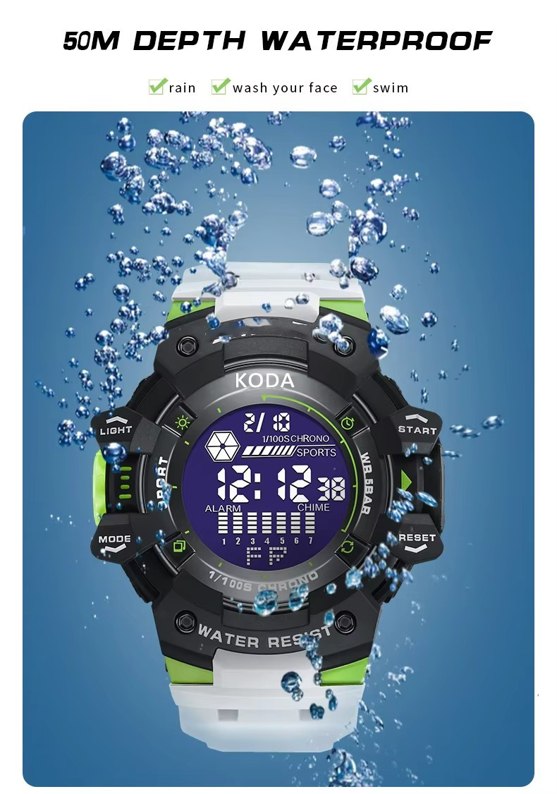 Watches Waterproof Back Light LED (3)