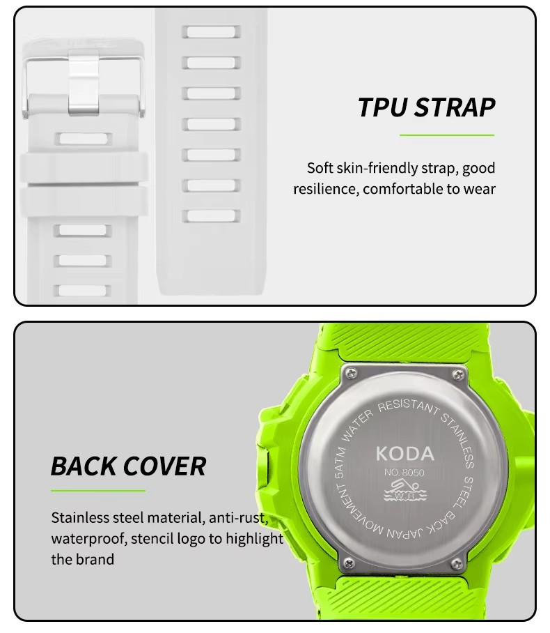 Watches Waterproof Back Light LED (5)
