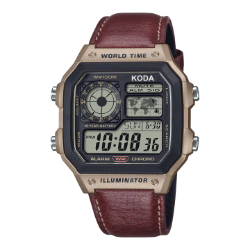 KD-AE-1200WHL Digital Mens Watch Backlight Long Battery Daily Use