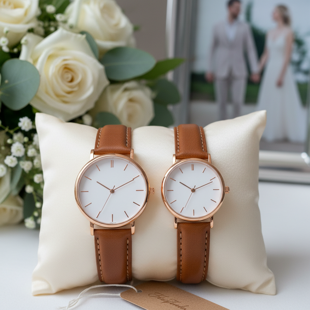 Leather Watches For Couples And Wedding Gifts