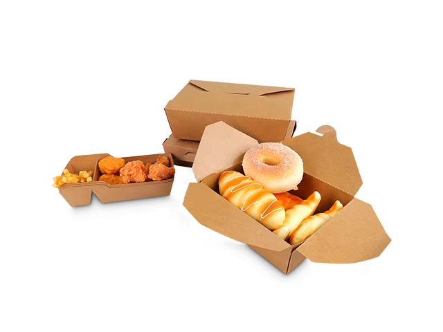 Kraft food boxes promoting sustainability