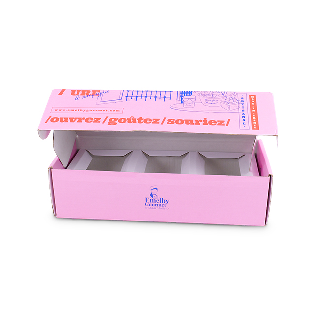 Dim Sum Box Card Slot Corrugated Food Box