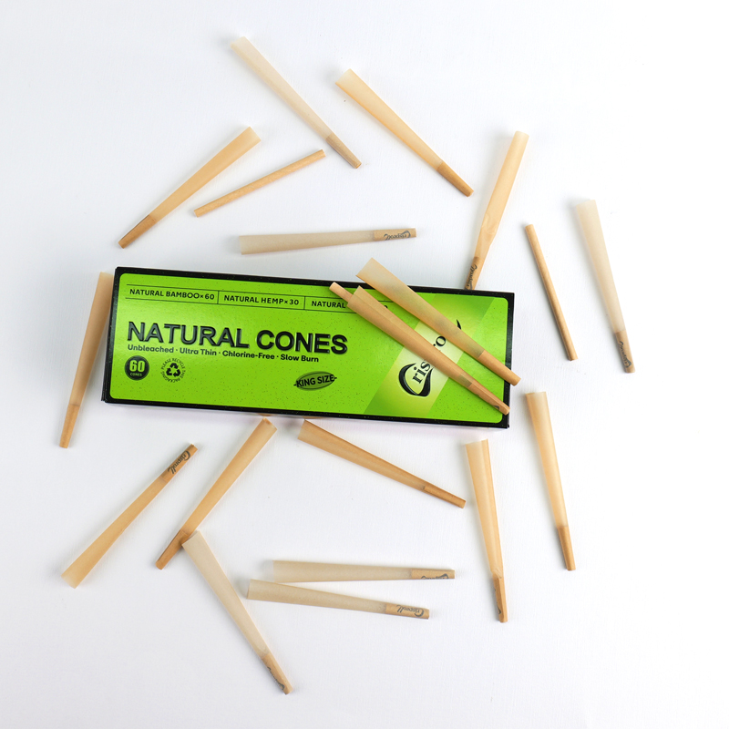 Cigarette Paper Set Premium 3-In-1 Hemp Paper Bamboo Pulp Wood Pulp