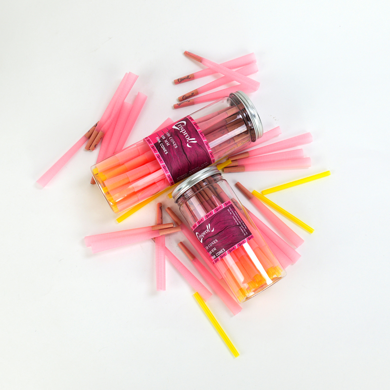 SenCai Pink Classic Cone Cigarette Paper Tape Filter Multi Specification Pack