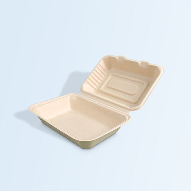 SenCai Eco Square Meal Takeout Box with Lid Packaged