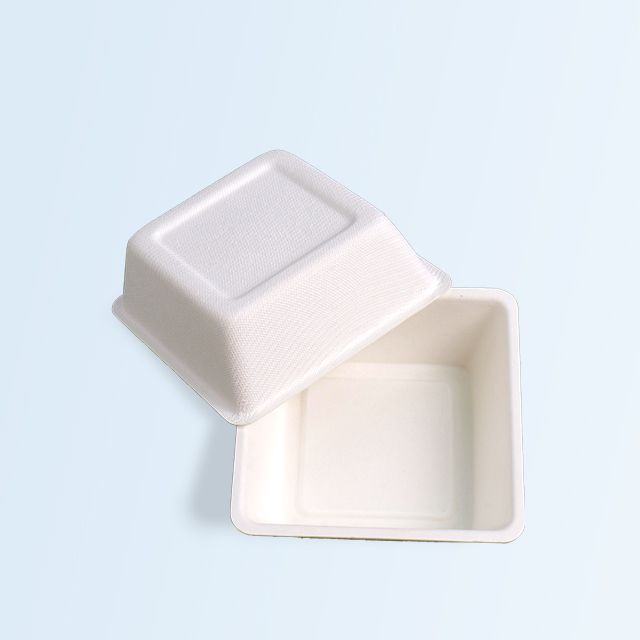 SenCai Degradation Compost Bagasse Square Bowl