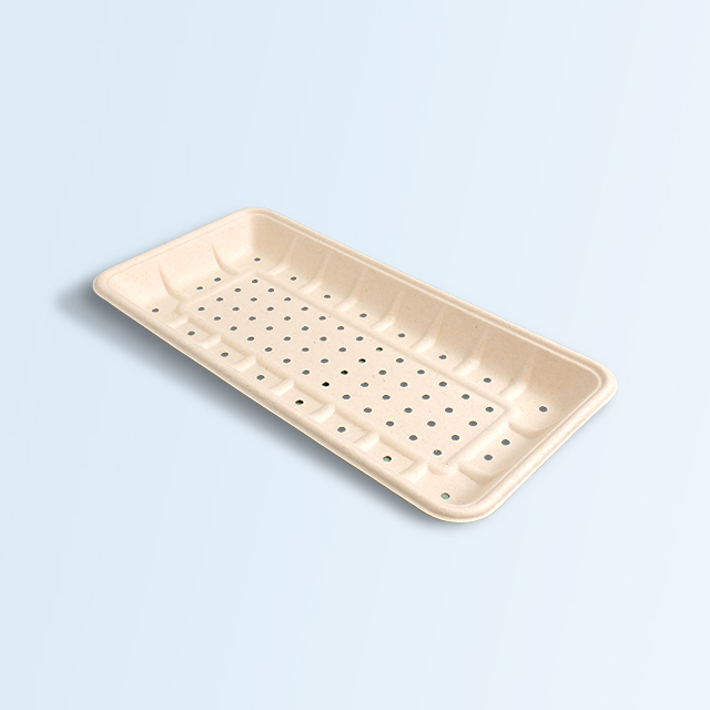 SenCai Bagasse Square Plate with Hollow Out