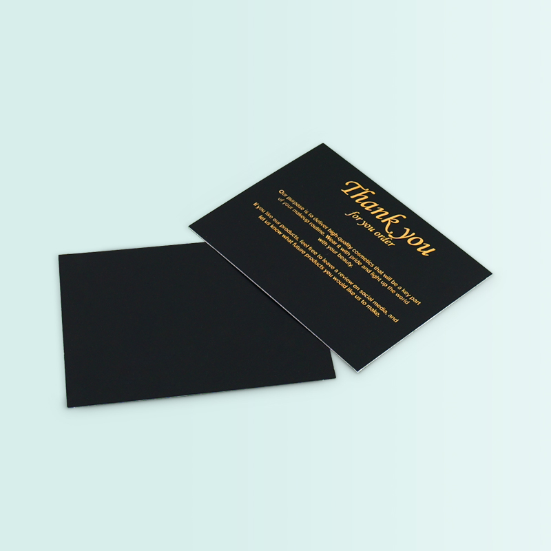 Thank You Card Double-sided Printing Custom Hot Stamping