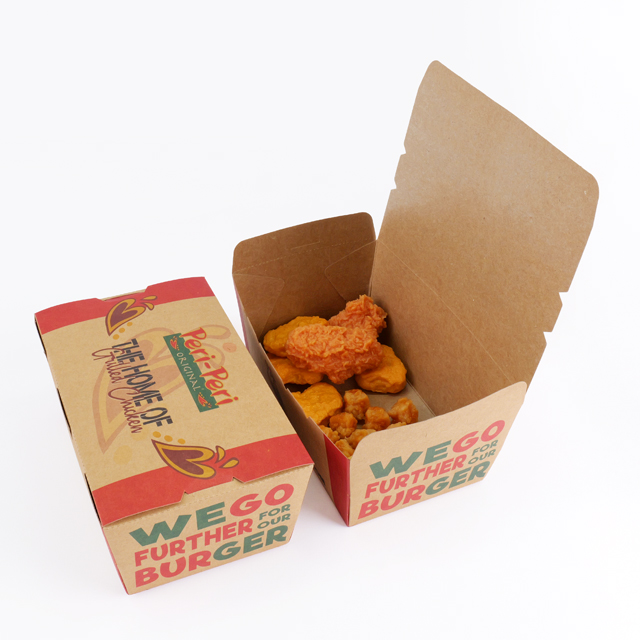 SenCai Custom Printed Kraft Paper Chicken Food Packaging Box