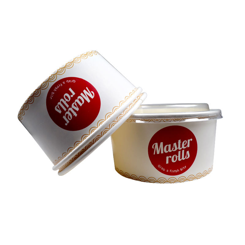 Sen Cai Custom Printed Paper Cups with Clear Lids