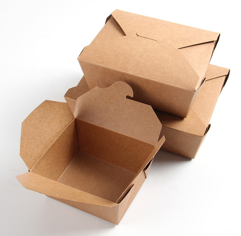 SenCai Kraft Paper Fried Chicken Takeout Food Packaging Box