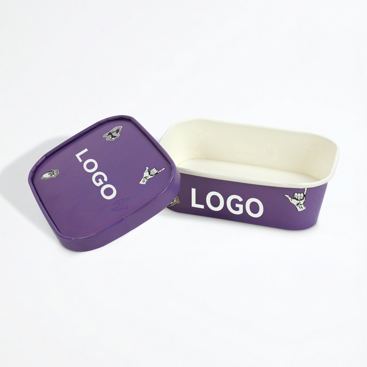 Custom Paper Bowls with Paper Lids  Leak-Resistant,