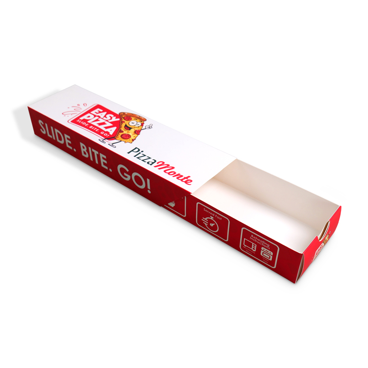 Premium White Cardboard Drawer Box — Custom Bakery & Pizza Packaging