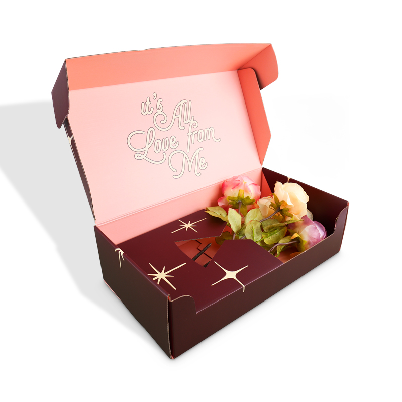 Custom White Cardboard Airplane Box with Auto-Lock Insert
