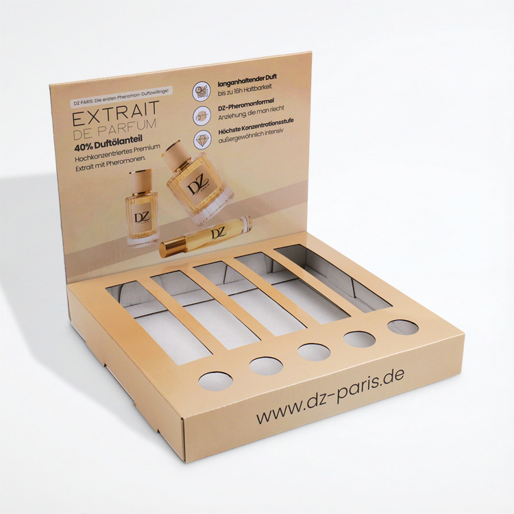 Custom Corrugated Perfume Box with Tuck-Top Closure