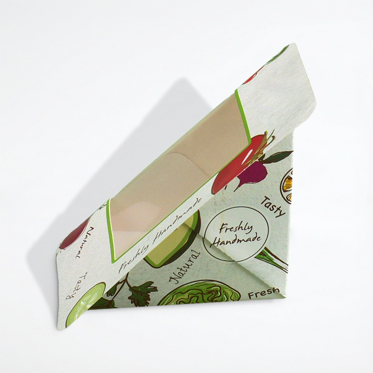 Custom Triangular Sandwich Boxes with Clear Window