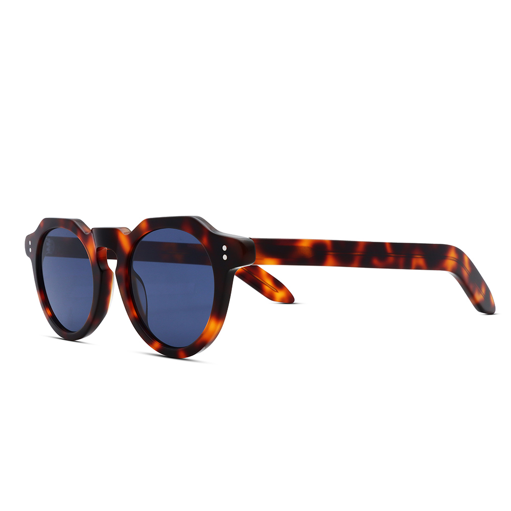 9015 Tortoise Round Triple Rivet Blue Polarized 002 side.jpg