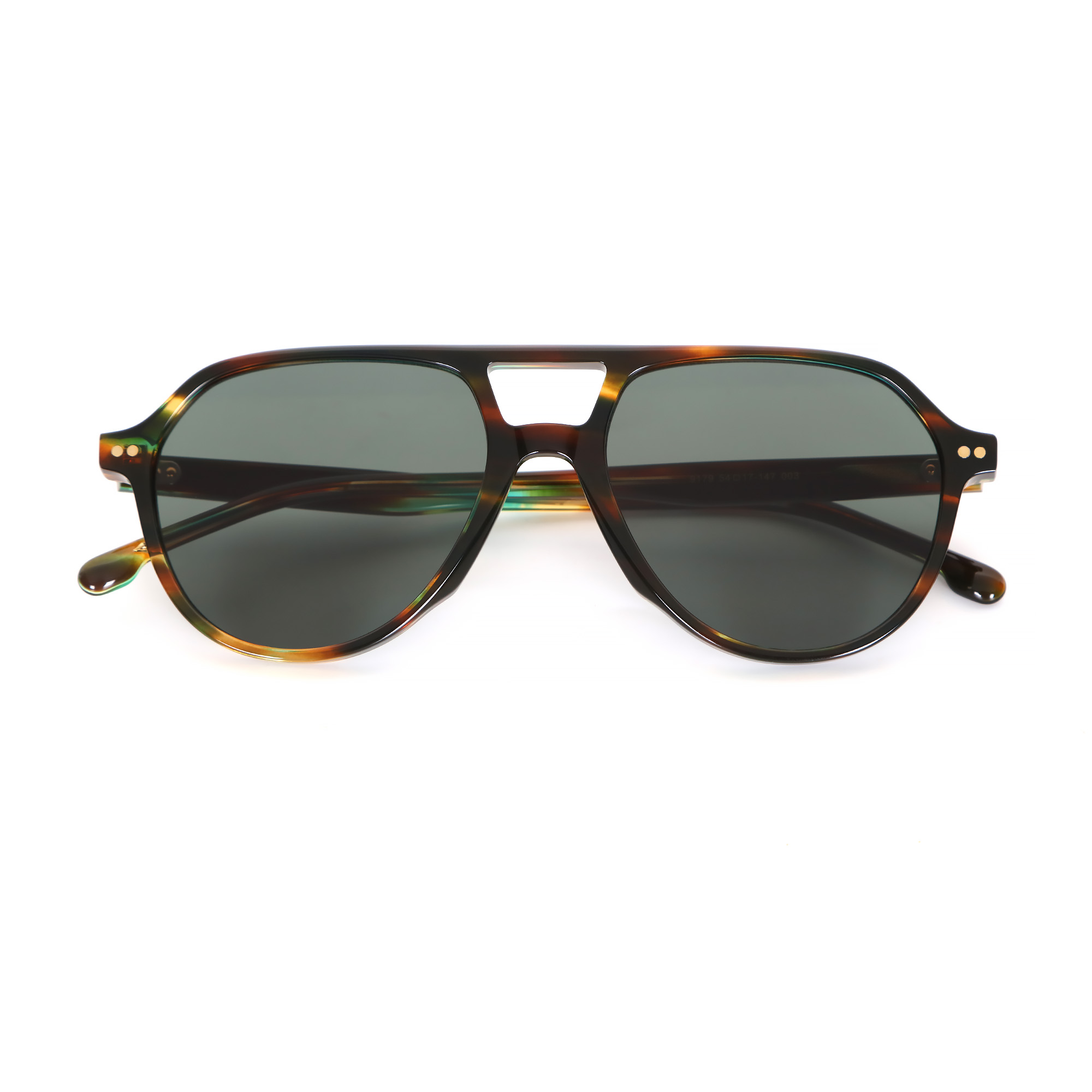 9179 Tortoise Vintage Double Bridge Double Rivet Polarized 03.jpg