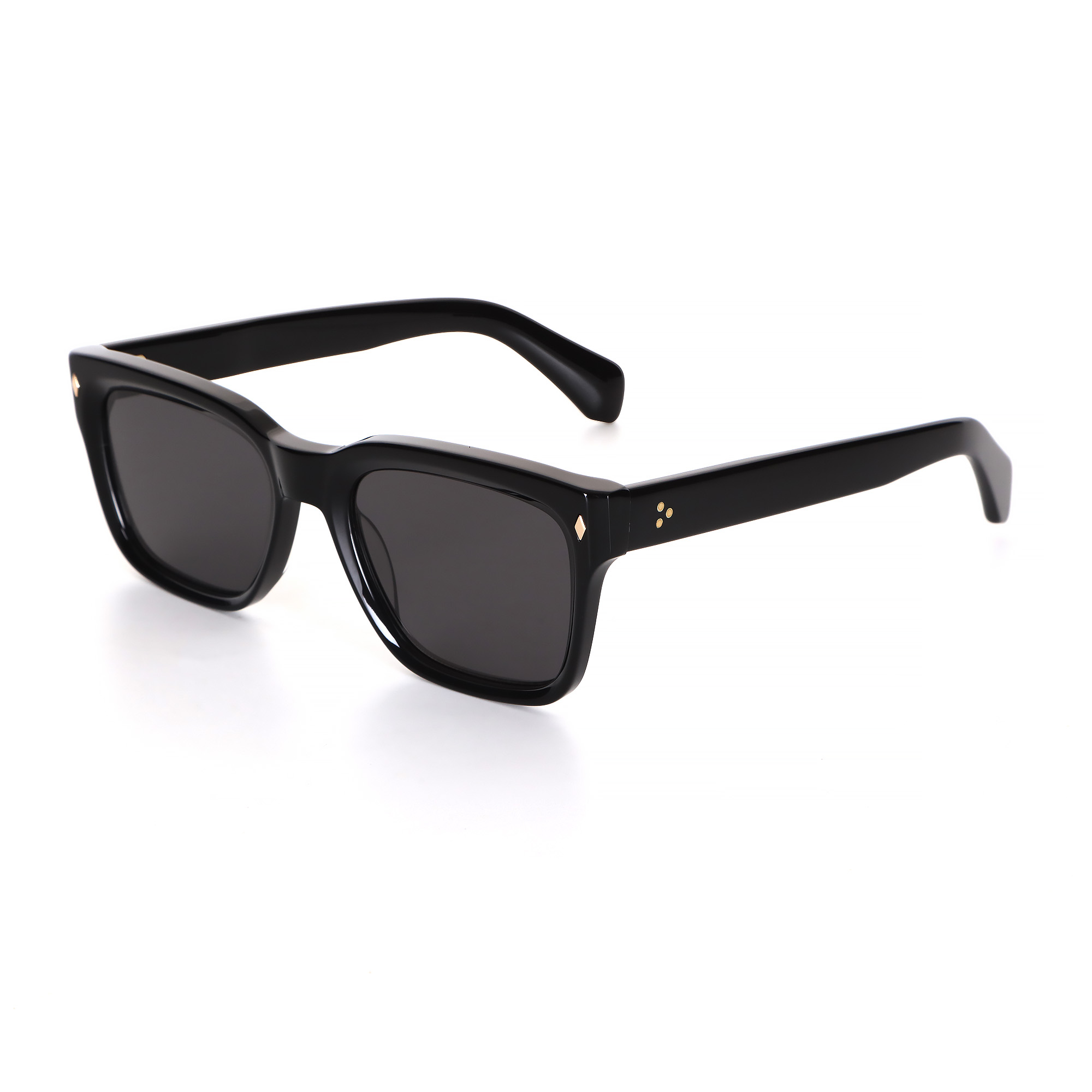 9193 Black Square-Round Arrow Hinge Rivet Polarized Driving 01 side.jpg
