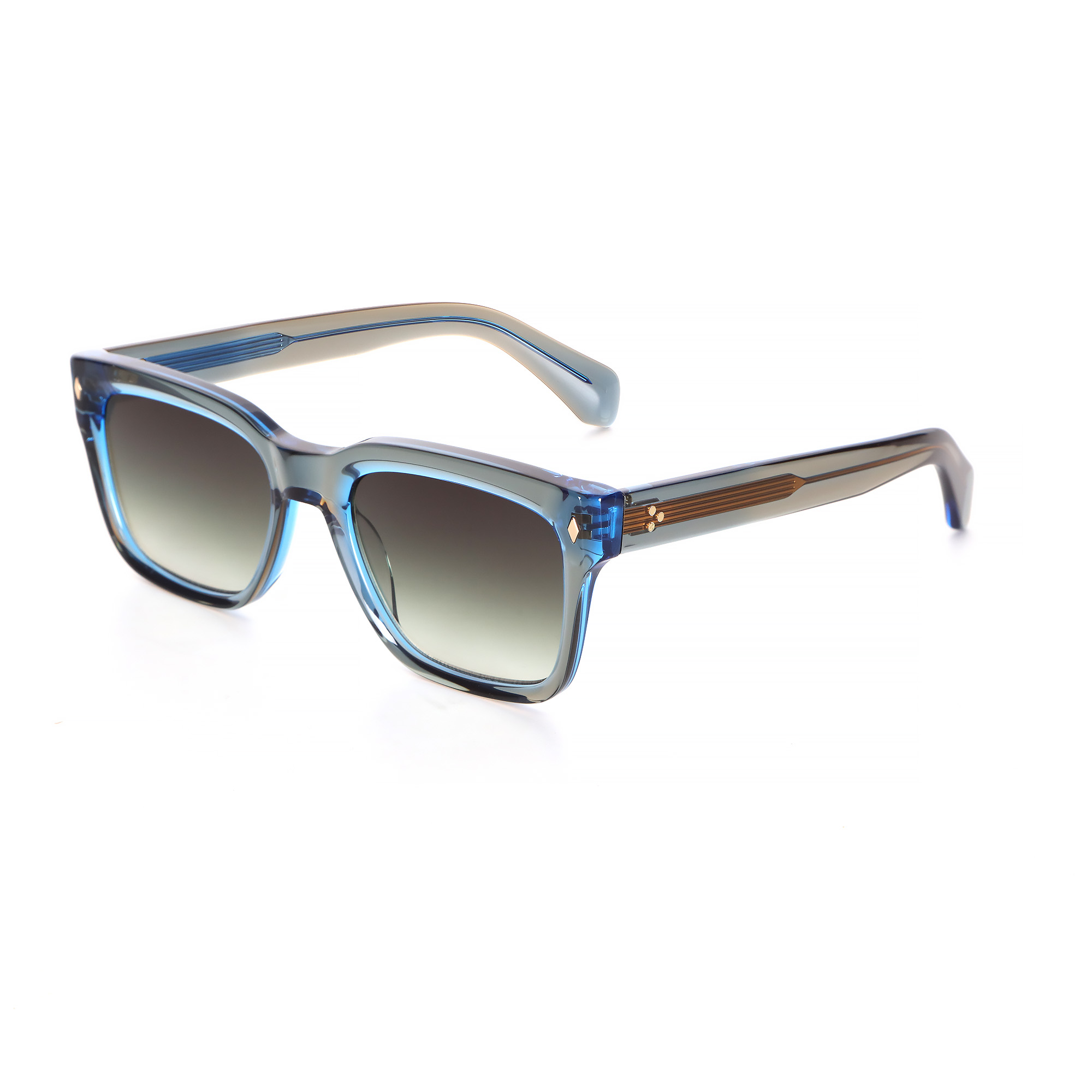 9193 Gradient Blue Square-Round Arrow Hinge Rivet Polarized Driving 05 side.jpg
