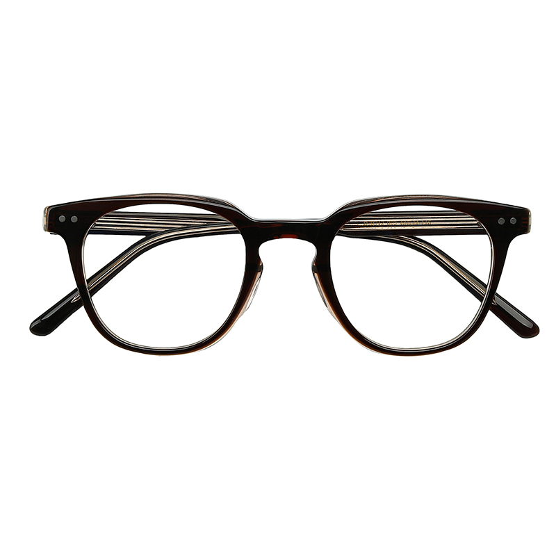 Yintai Handcrafted Acetate Optical Frame 9012 Triple-Rivet Soft-Square Gentleman Frame