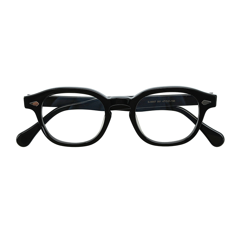 Yintai Handcrafted Acetate Optical Frame 9007 Classic Petite Round – Transparent Milk-Tea Series
