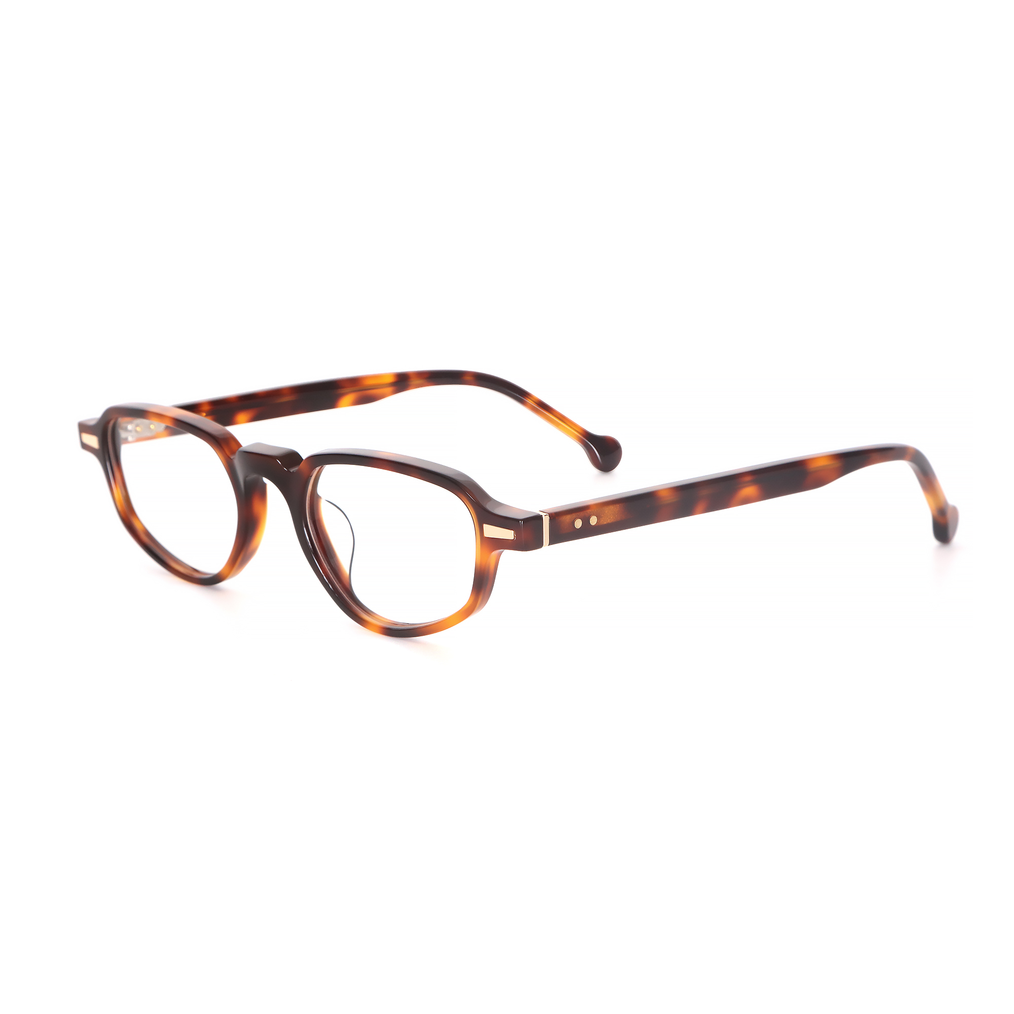 Acetate optical frames, tortoiseshell vintage round frame, gold gear hinges (2).jpg