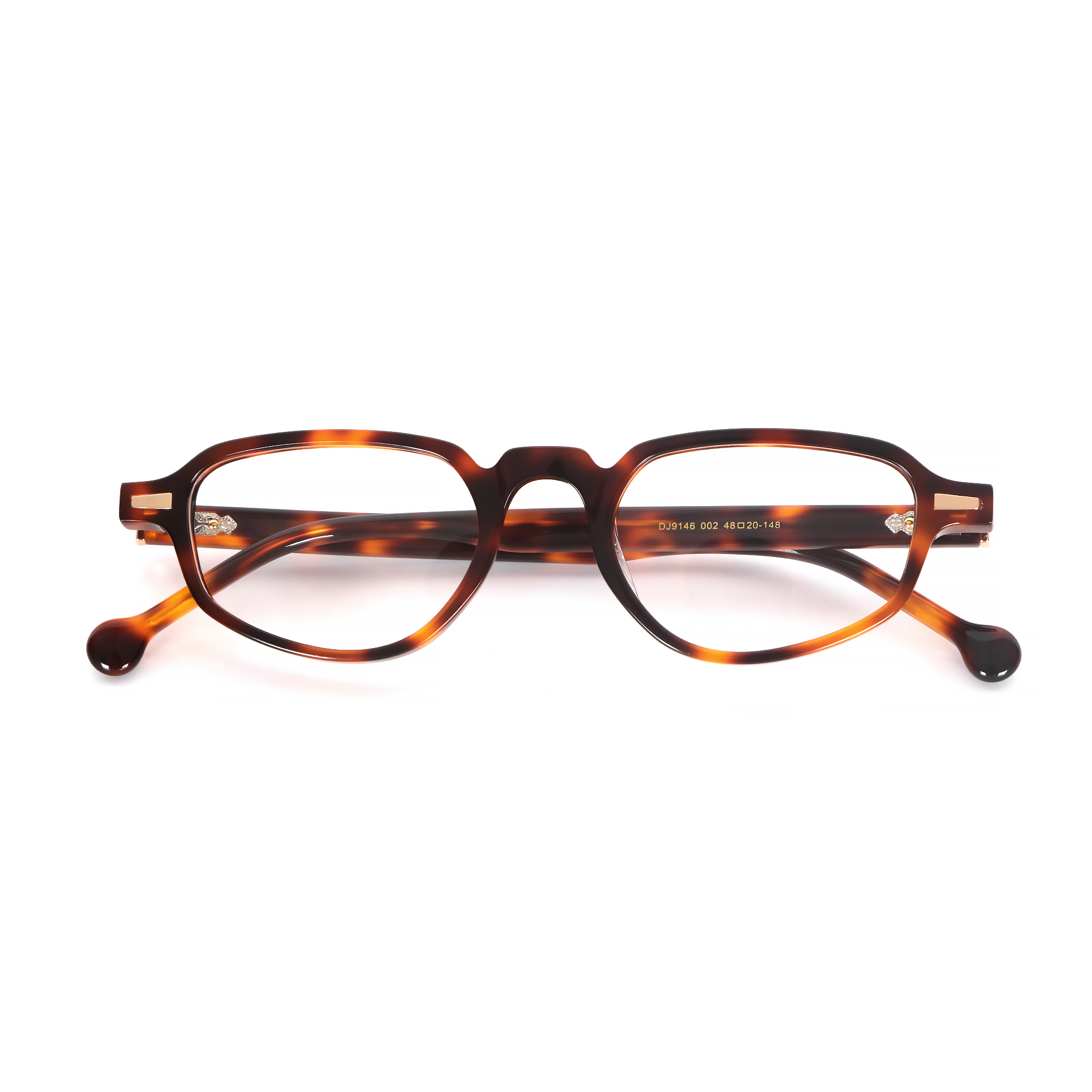 Acetate optical frames, tortoiseshell vintage round frame, gold gear hinges.jpg