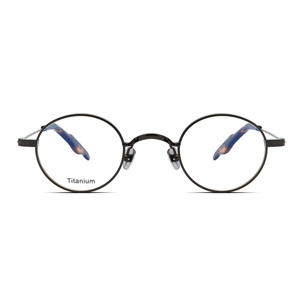 Yintai Pure Titanium Ultra-Light Round Optical Frame 6001 Retro Literary Small Round Glasses Frame