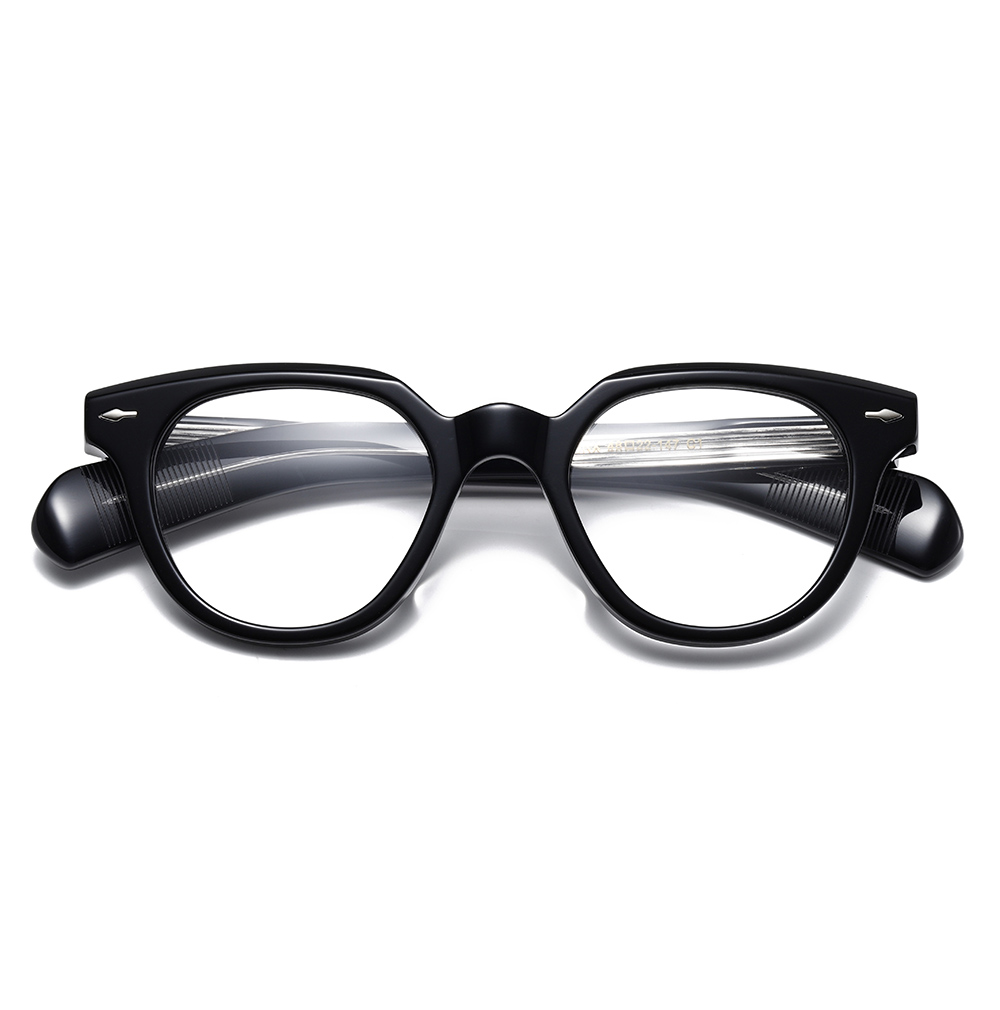Retro Thick-Rimmed Acetate Eyeglasses for Men | China Suppliers & Factory Classic Black Optical Frames