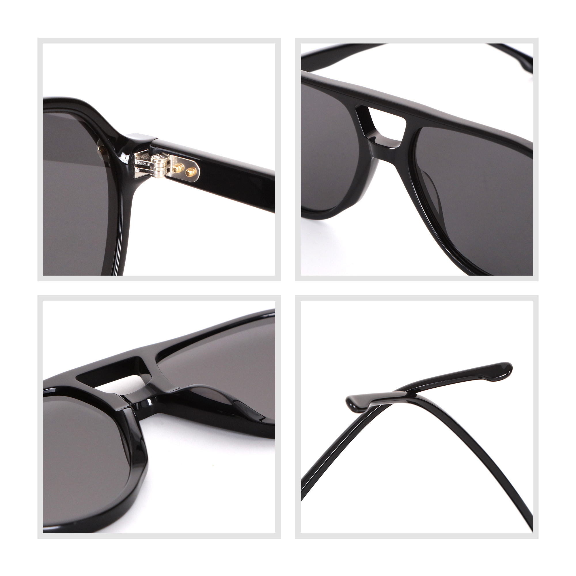 Double Bridge TAC Polarized Hand Polished Detail
