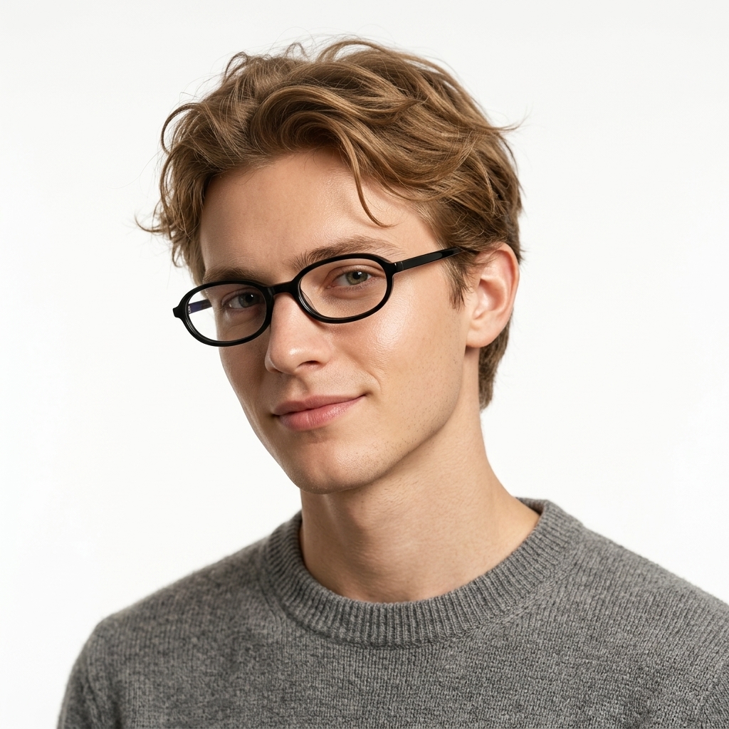 Wholesale Oval Acetate Eyeglasses, Prescription-Ready Blue Light Optical Frames | Low MOQ 5 Pcs