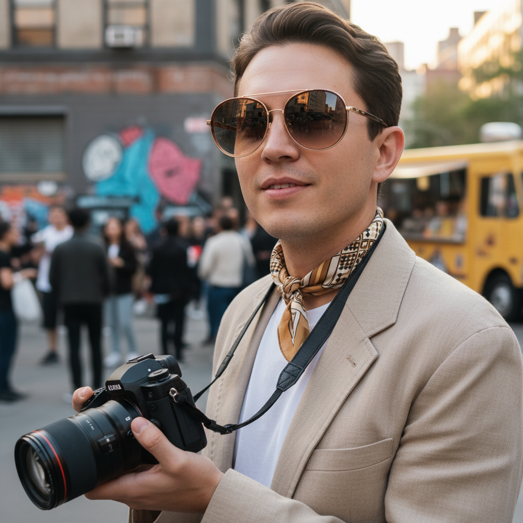 Photochromic Lenses Sunglasses For Photography And Street Style