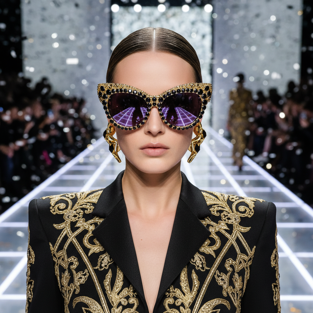 Luxury Sunglasses For Fashion Runway Styling