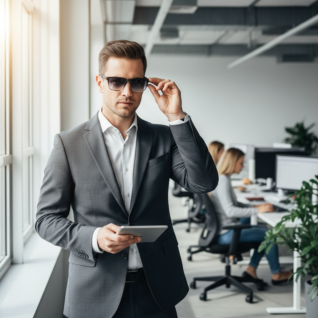 Photochromic Lenses Sunglasses For Office Professionals