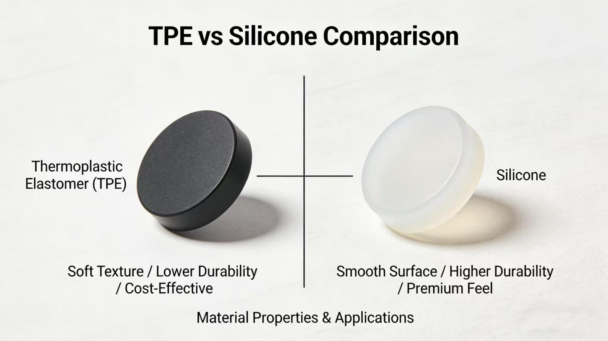 Differential between TPE vs Silicone