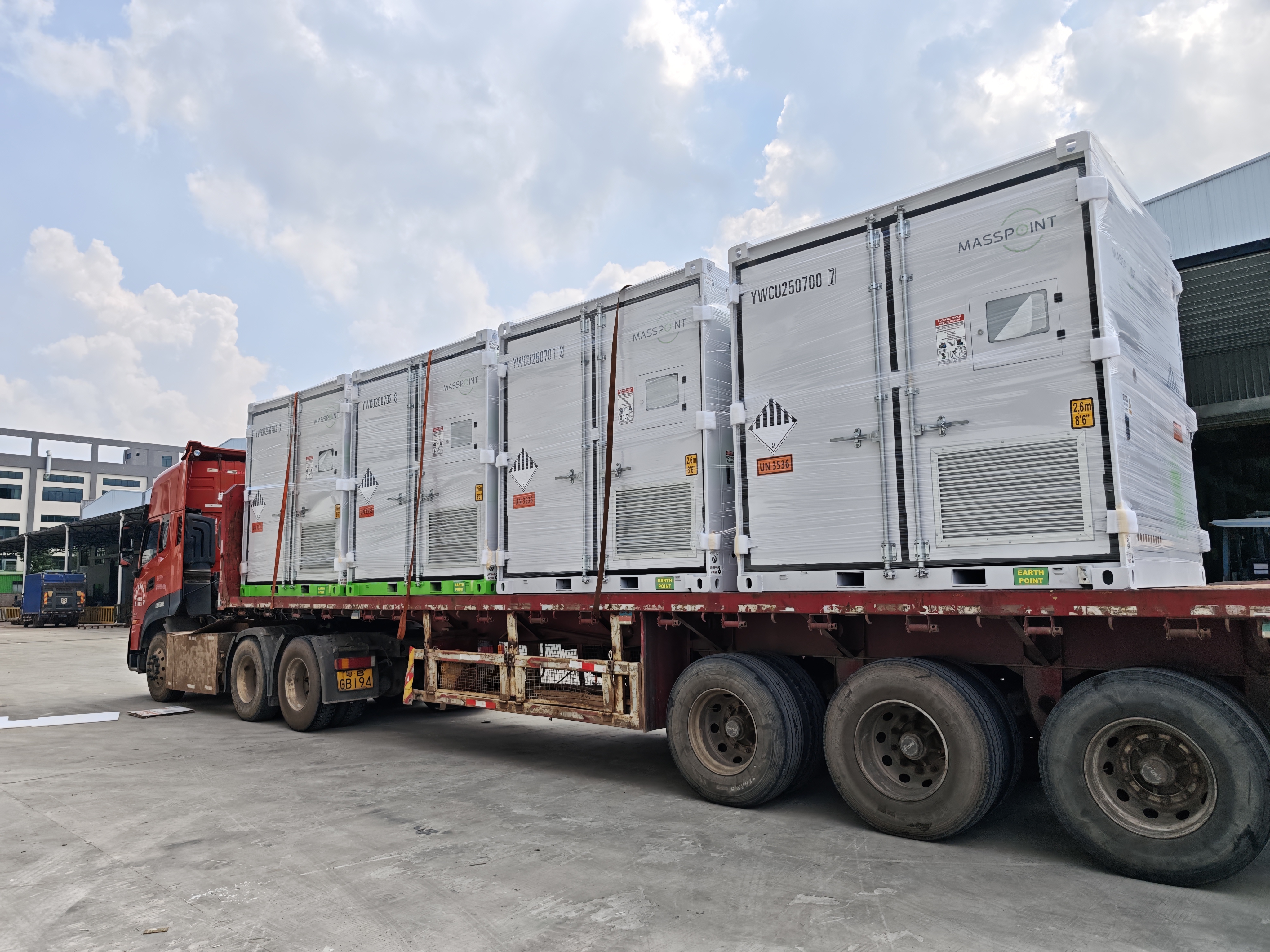 Four More MASSPOINT Hybrid BESS  En Route to Australia