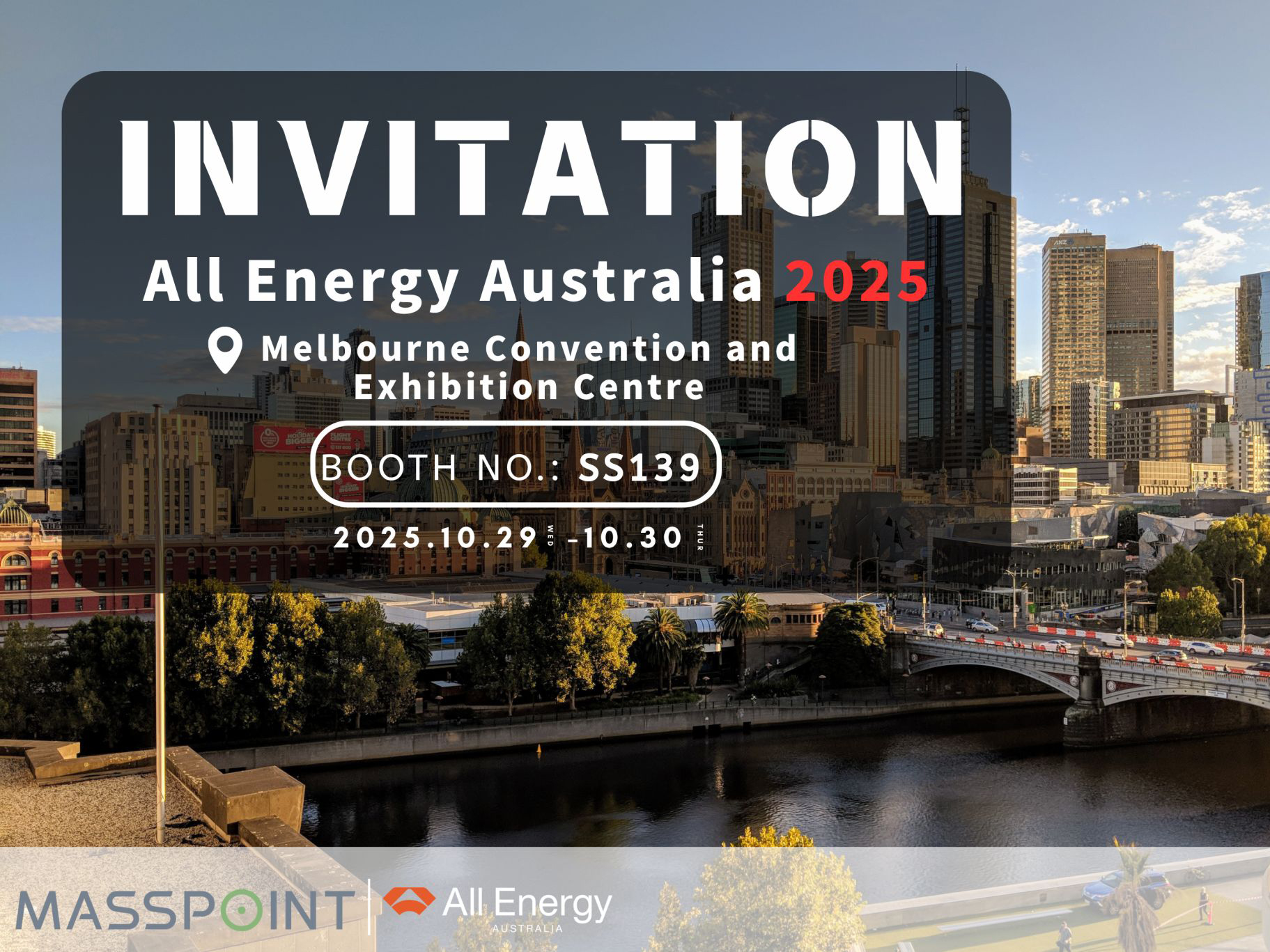 MASSPOINT Exhibits at All-Energy Australia 2025 in Melbourne