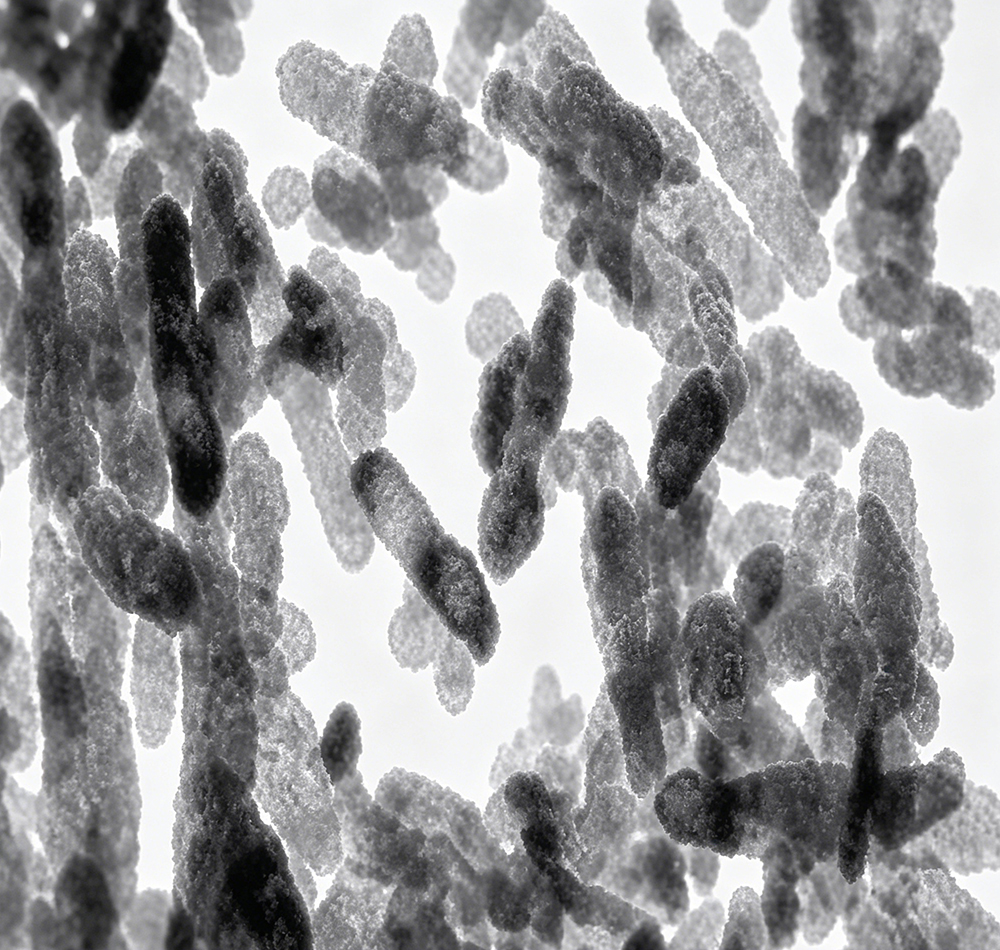 Electron microscopy image of chain shaped nano calcium carbonate.jpg