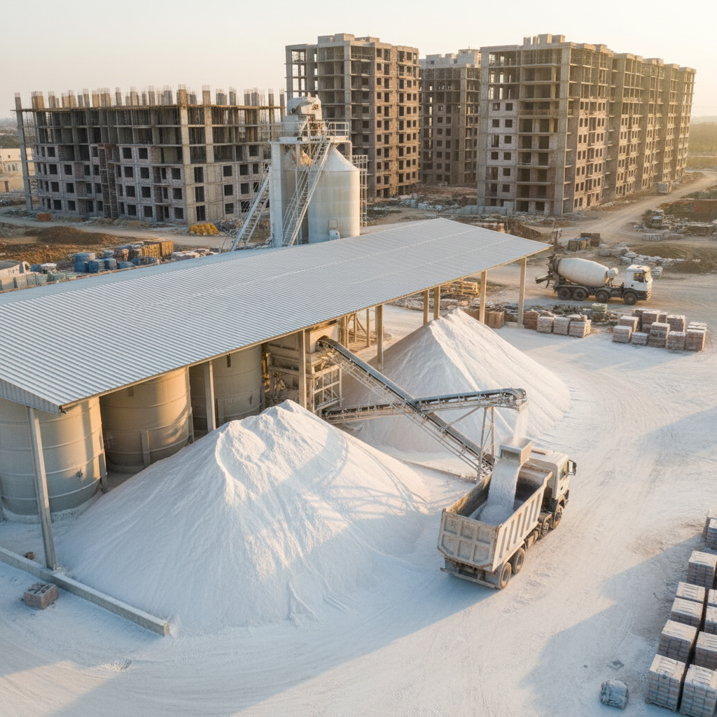 Powder Calcium Carbonate For Construction And Building Materials