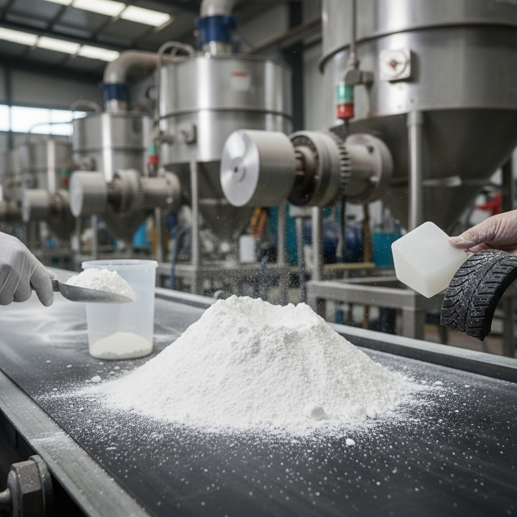 Calcium Carbonate Powder For Plastics And Rubber Manufacturing